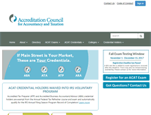 Tablet Screenshot of acatcredentials.org